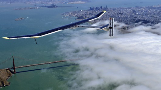 Solar Impulse on an early test flight